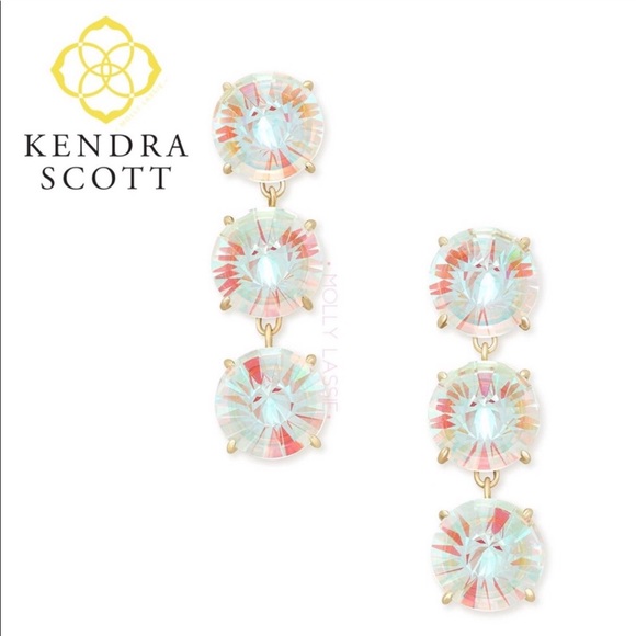 Kendra Scott Jolie Dichroic Glass Drop Earings